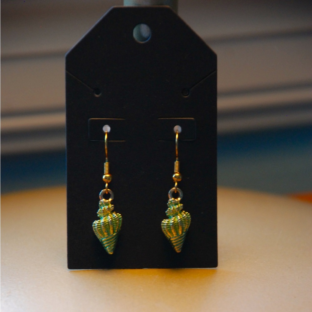 Handmade seashell earrings